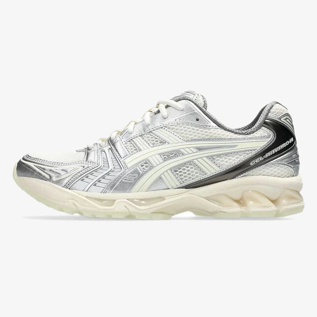 atmos Gel-Kayano 14 Cream Whisper Green sneaker with glow details
