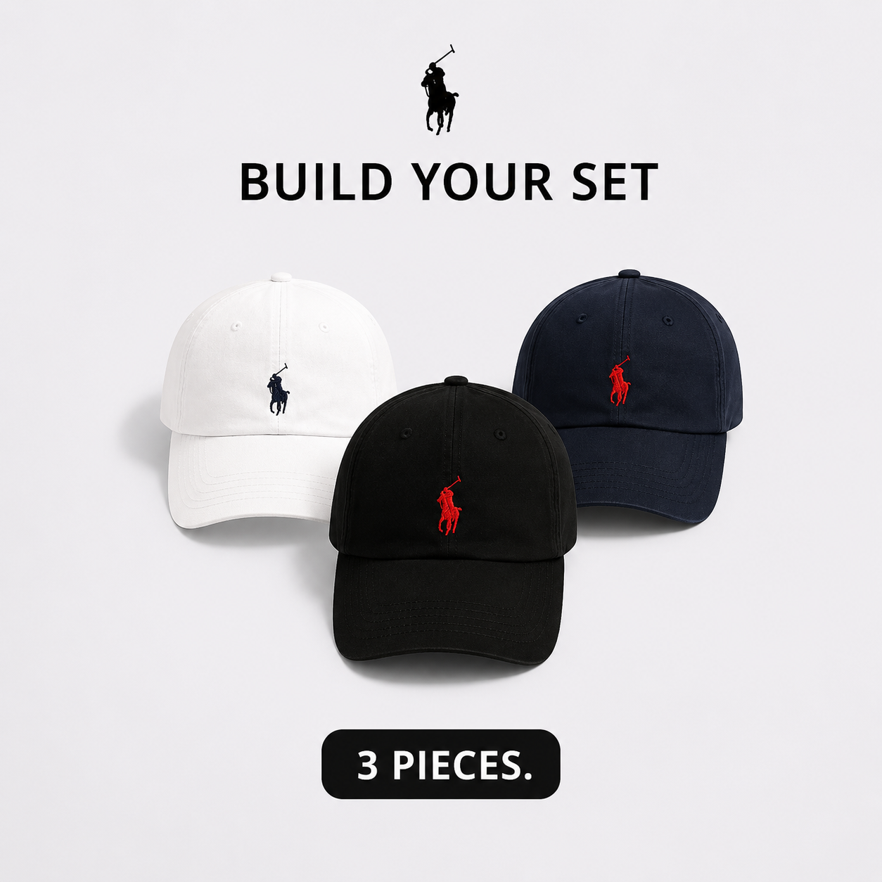 3-Piece Premium Cap Set