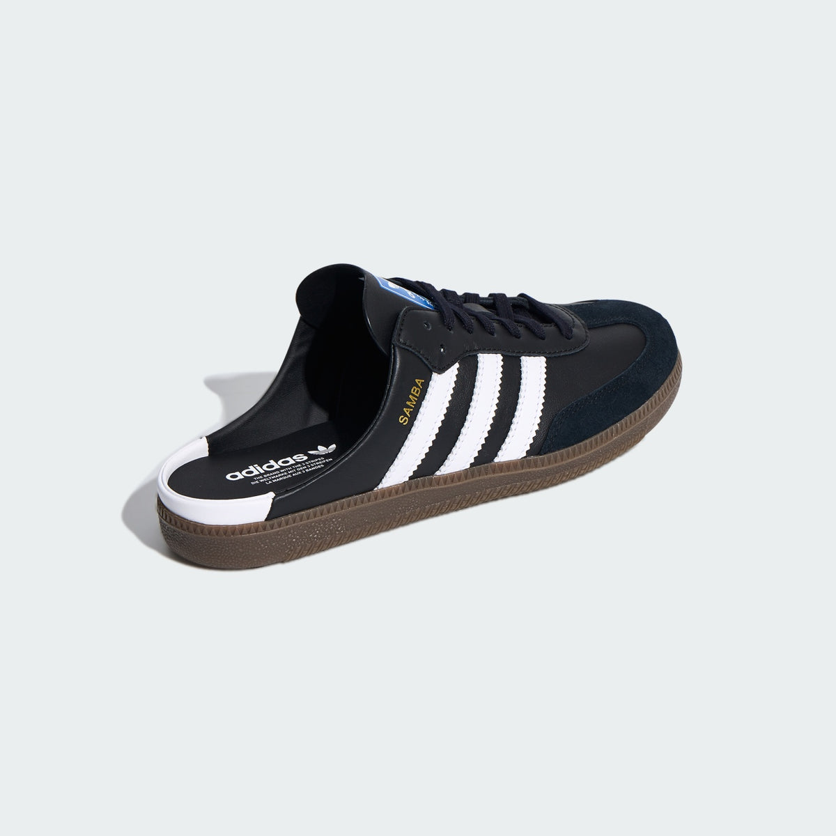core black samba mule - Side product view