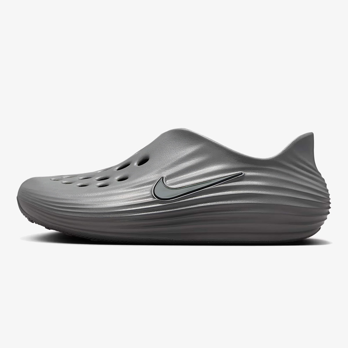 Smoke Grey ReactX slip-on with molded foam sides and ventilation holes