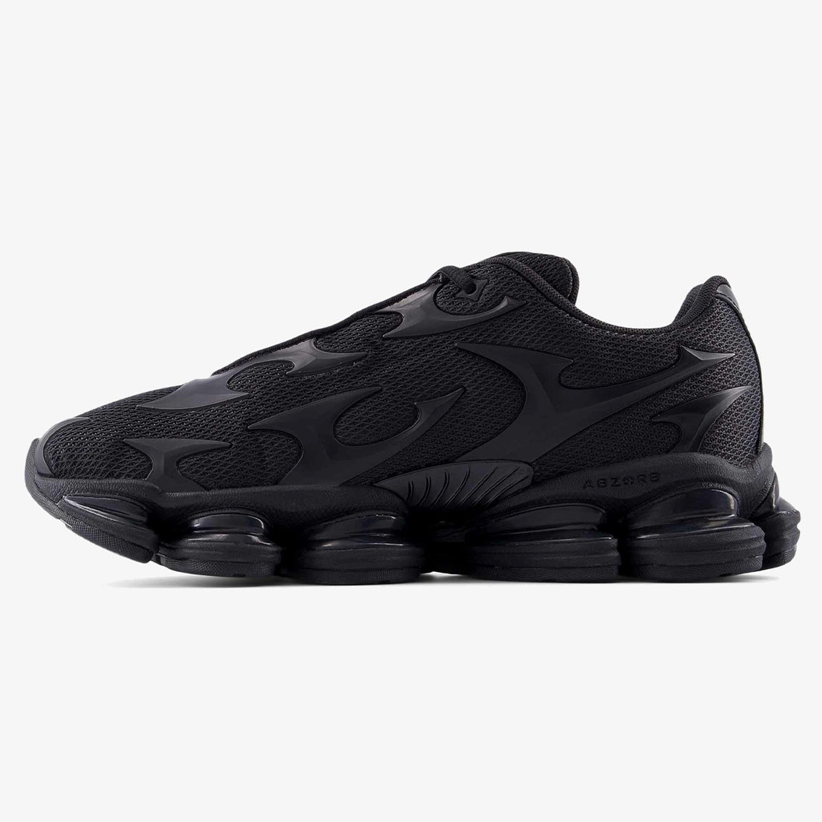 Black Metallic ABZORB 2000 sneaker with visible cushioning pods