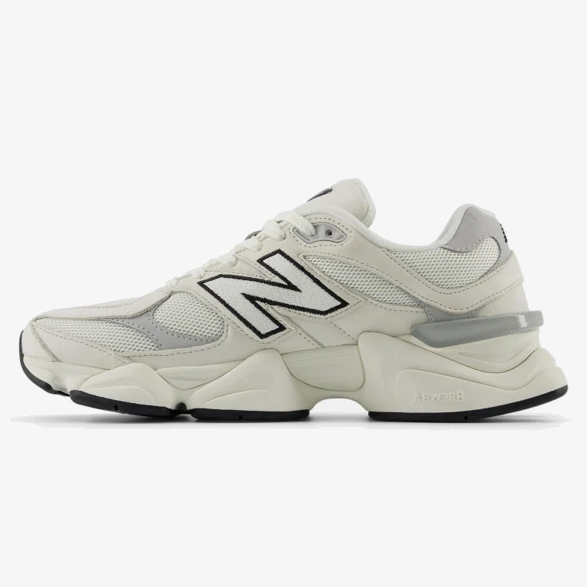 Sea Salt and Raincloud NB 9060 sneaker with layered mesh and suede upper
