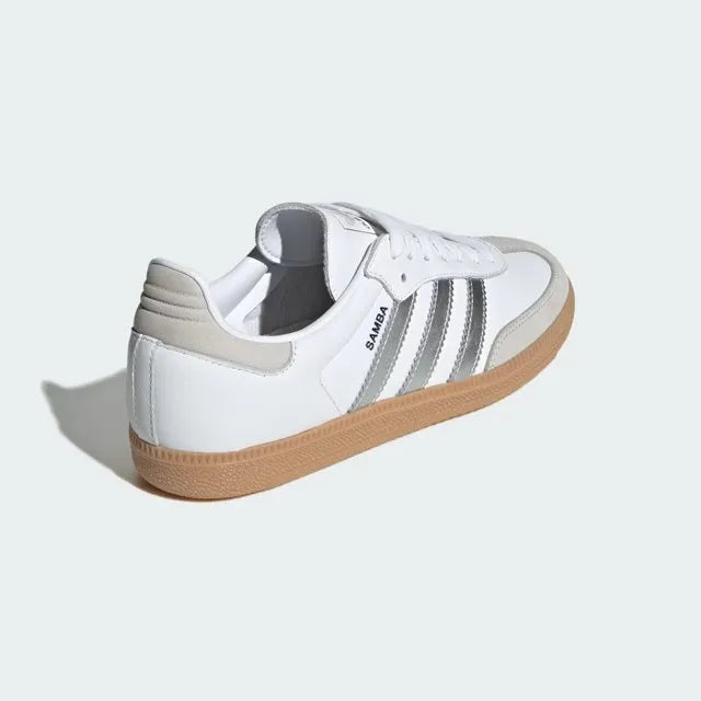 AD Samba OG Women's Cloud White Silver Metallic