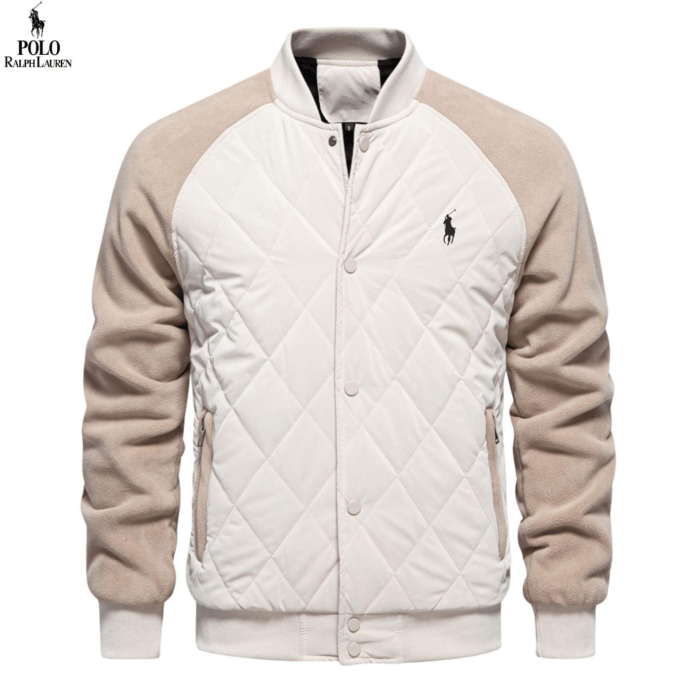 Herren Steppjacke im College-Stil