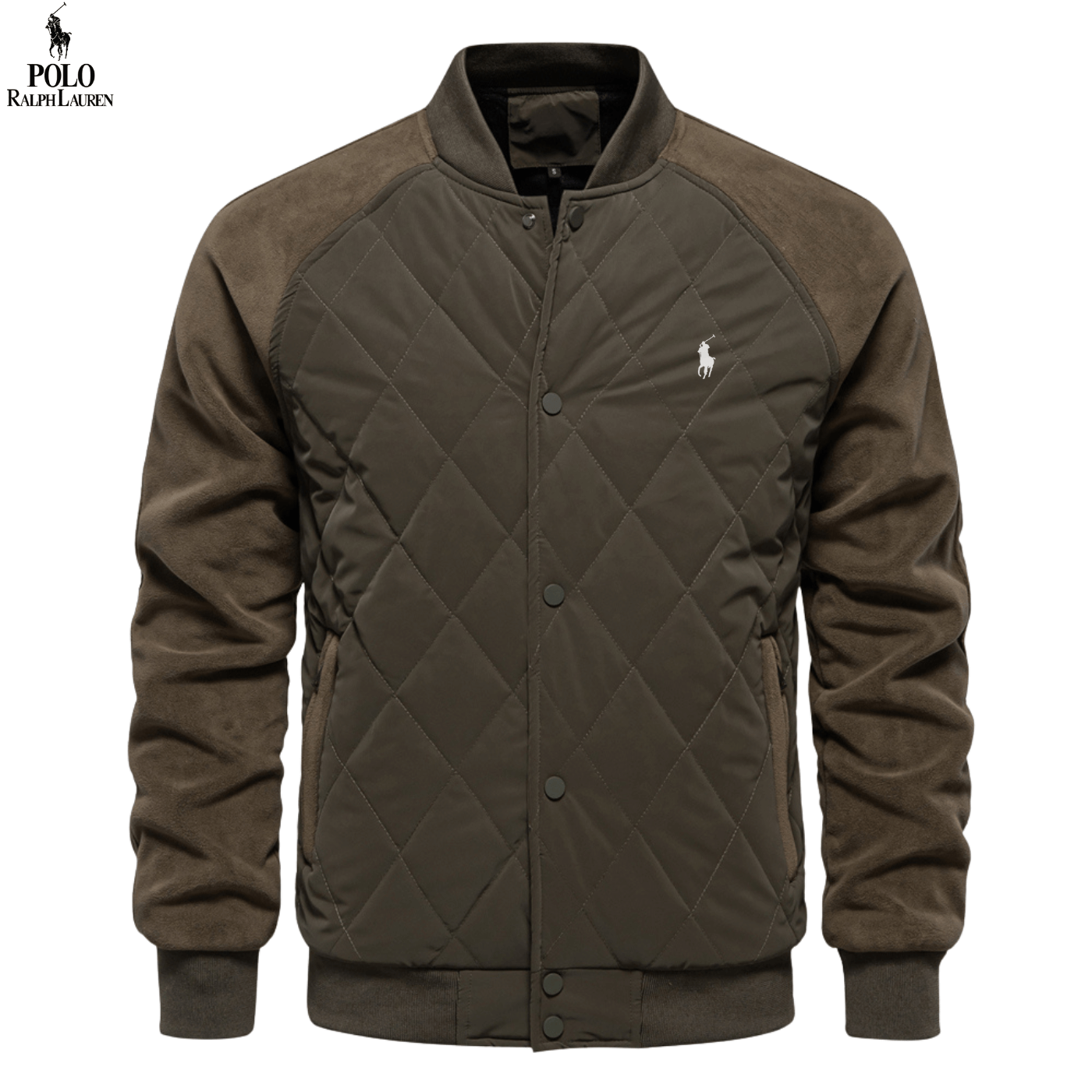 Herren Steppjacke im College-Stil