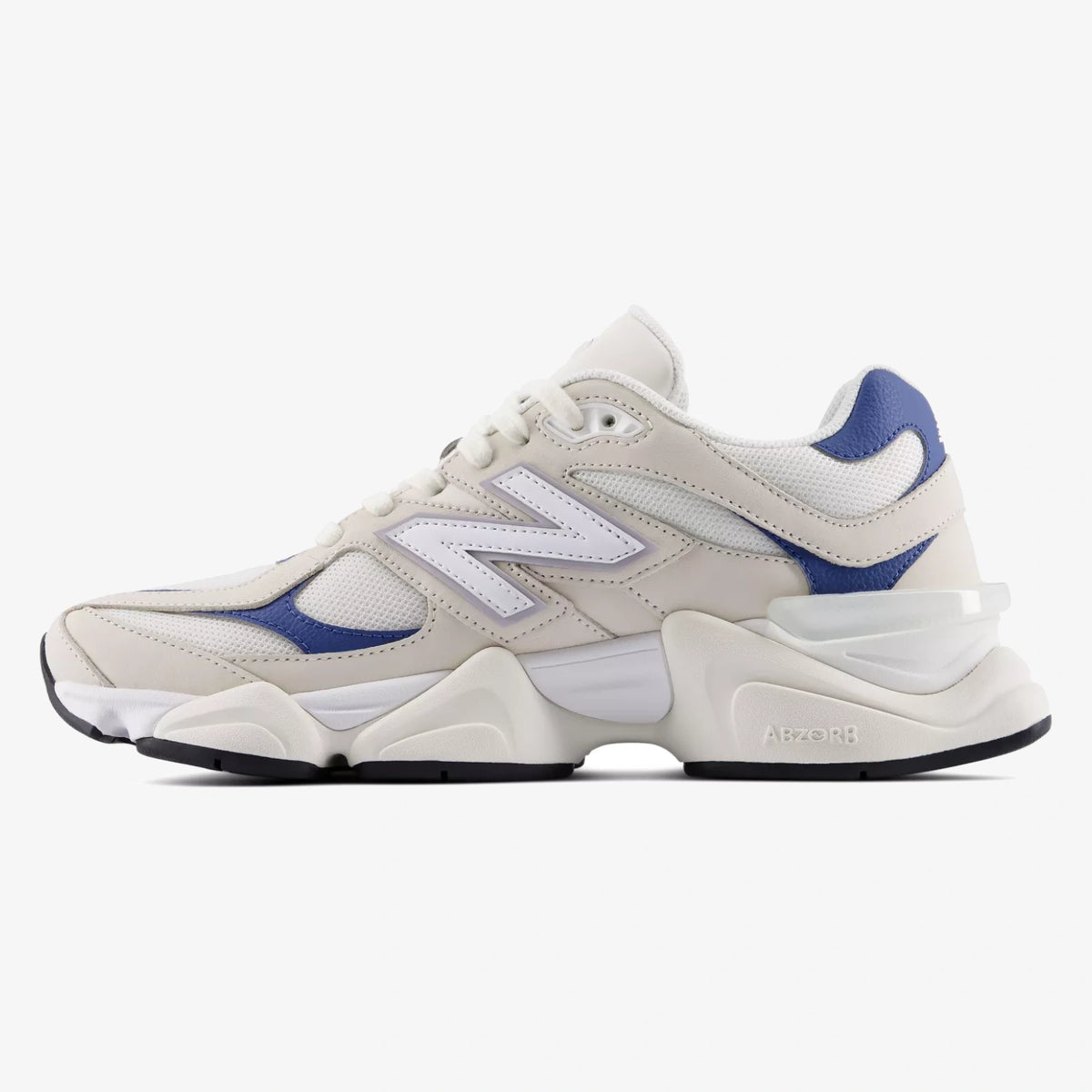 9060 Sea Salt Magic Blue sneaker with mesh and suede upper