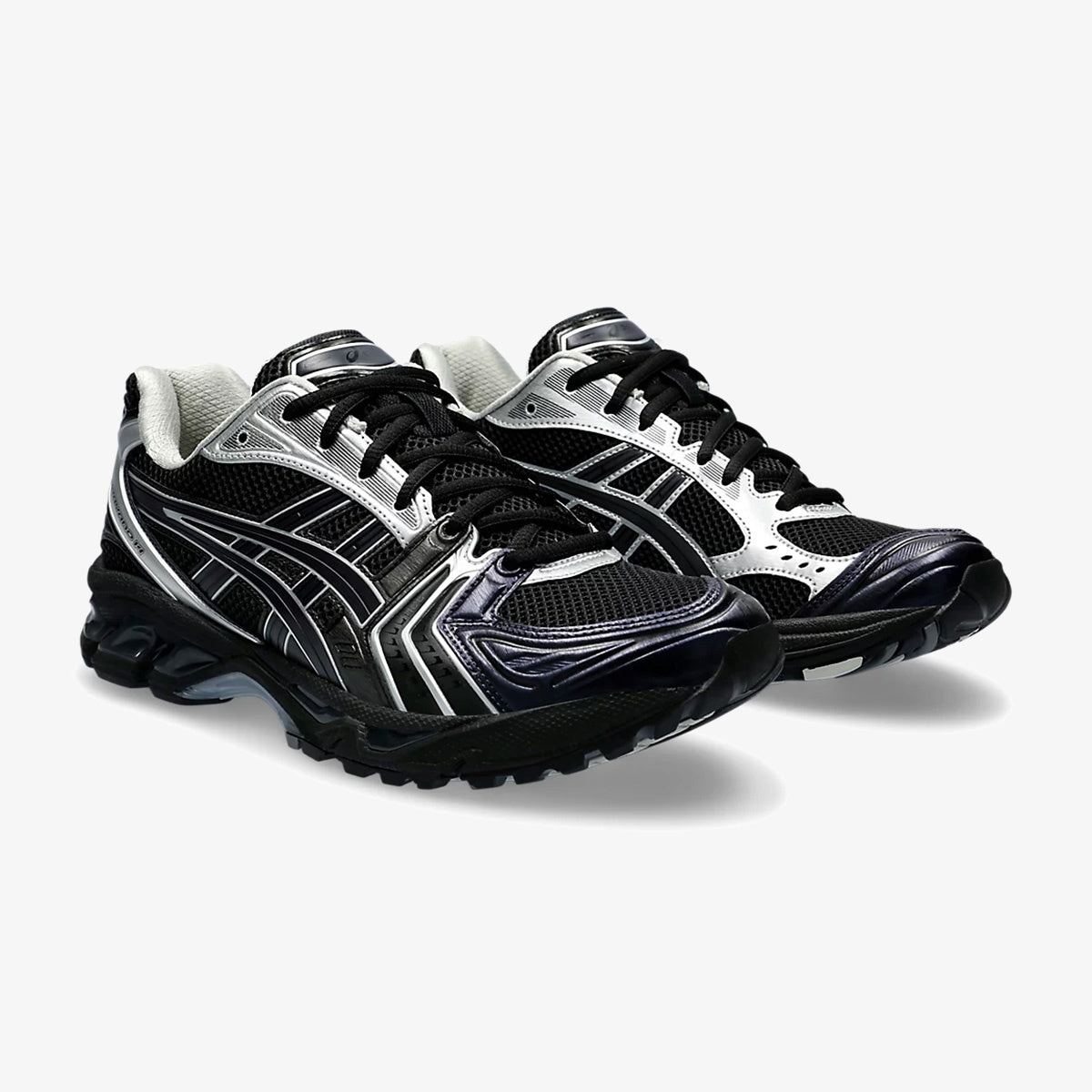 asics kayano black pure silver - Side product view