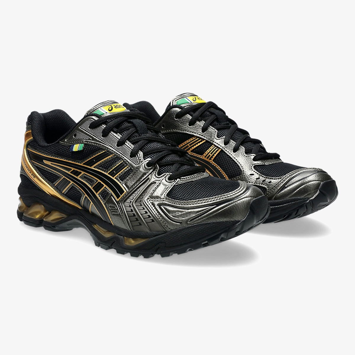 gel kayano 14 black pure gold - Side product view