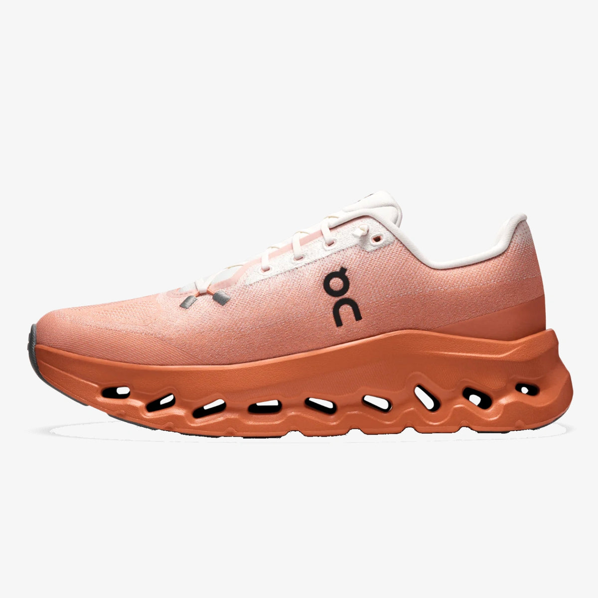 men's cloudtilt sneaker - Men's ivory and canyon Cloudtilt sneaker with engineered mesh and a cushioned sole.