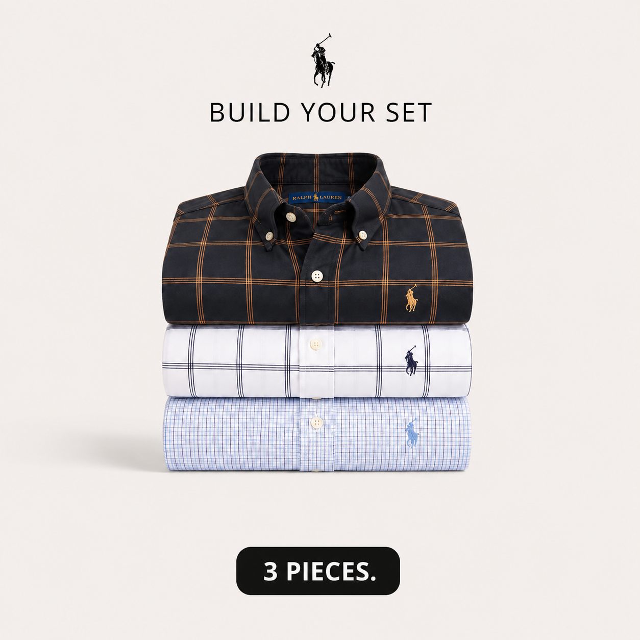 3-Piece Premium Shirt Set