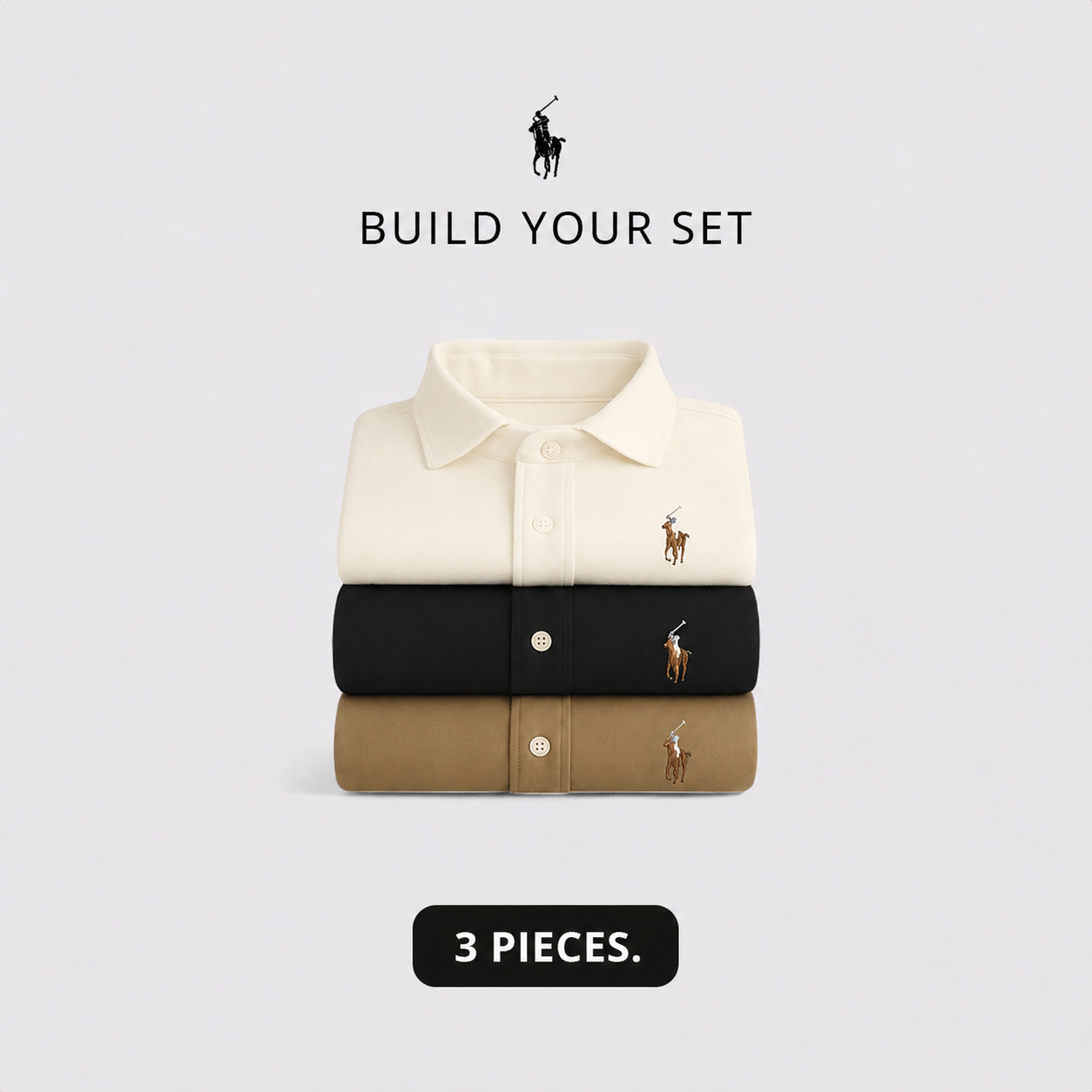 3-Piece Premium Dress Shirt Set