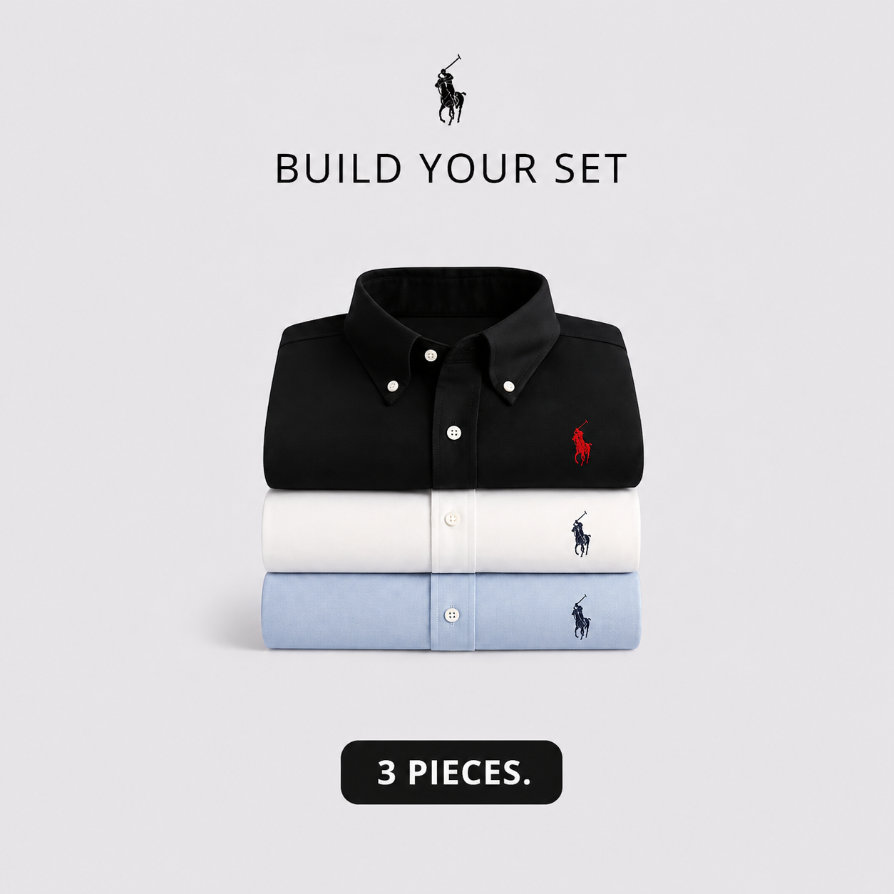 3-Piece Premium Dress Shirt Set