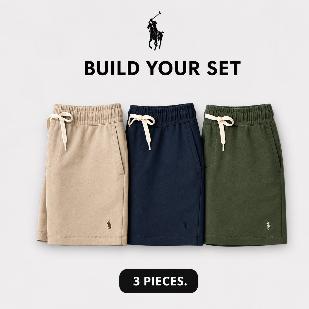 3-Piece Premium Shorts Set