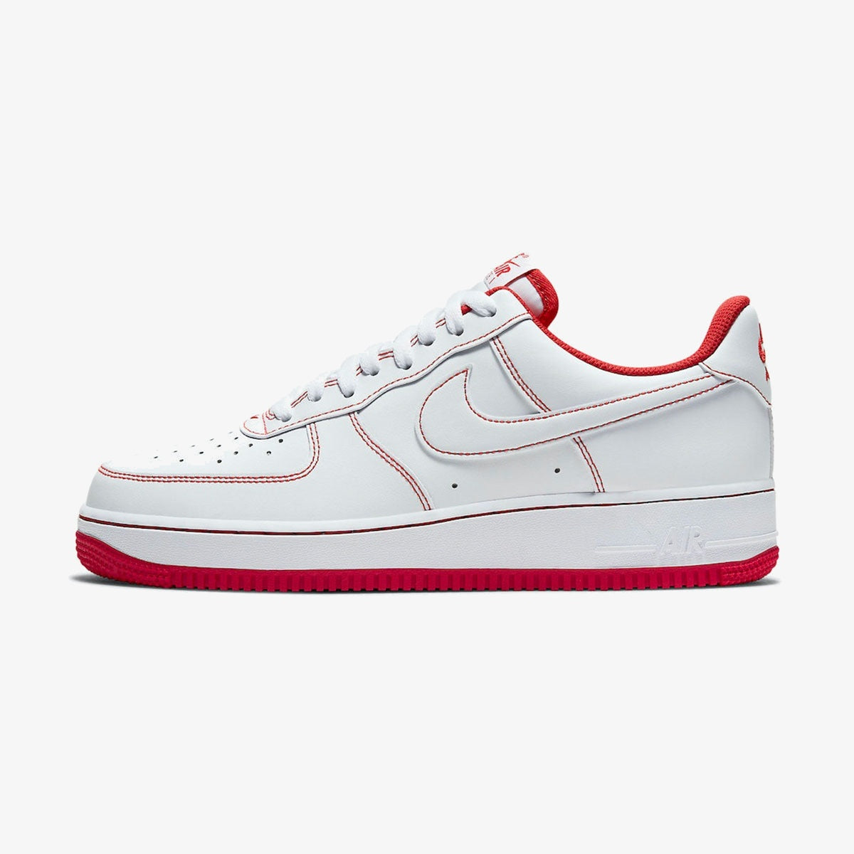 Nike Air Force 1 ’07 ‘Contrast Stitch – White University Red’