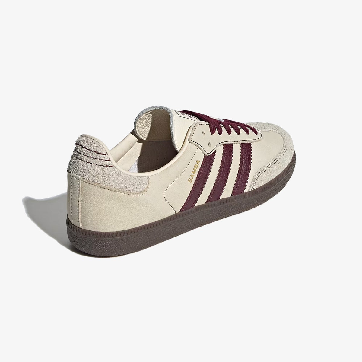 Wmns Adidas Samba OG ‘Wonder White Maroon’