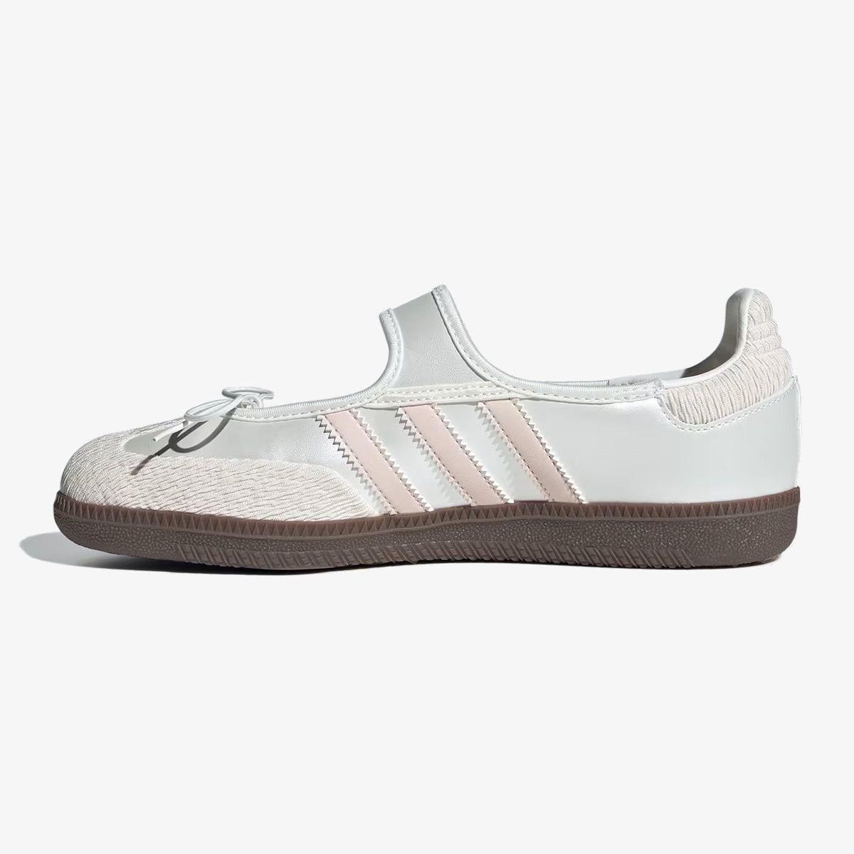 Chalk White Wonder Quartz Samba Jane shoes with adjustable midfoot strap