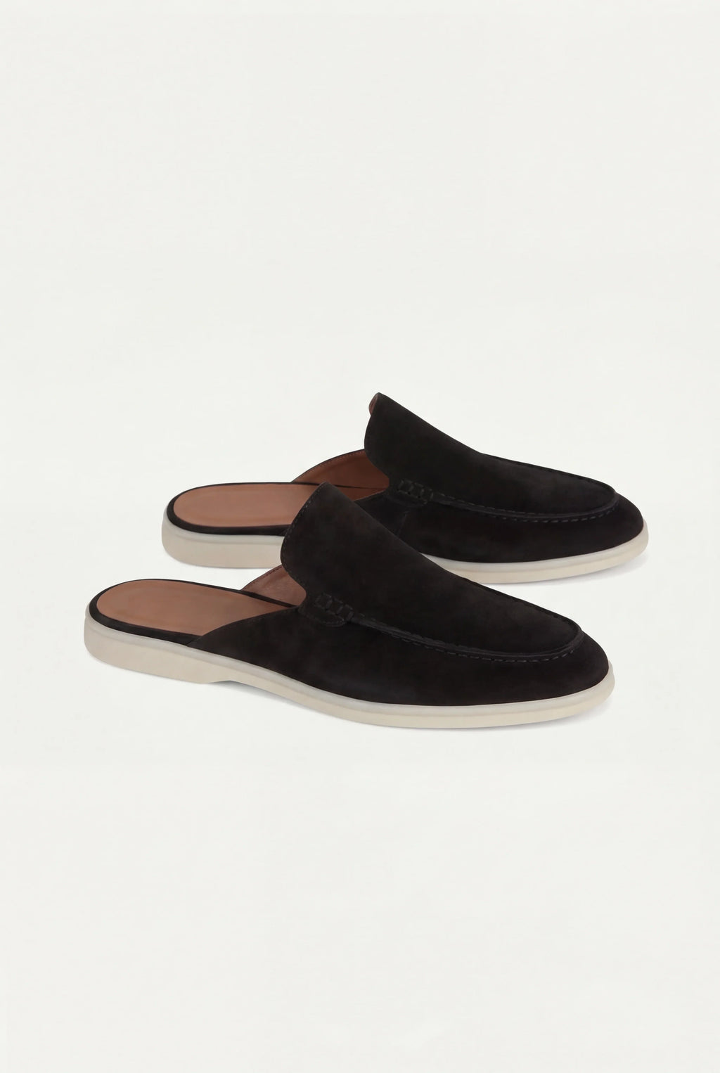 Suède Yacht Mule Black