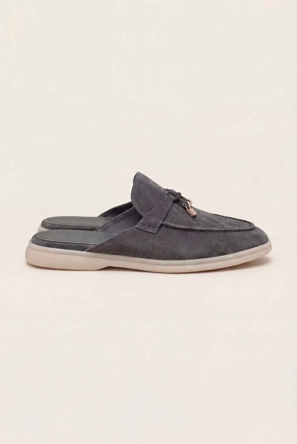 Suède Grey Explorer Mule