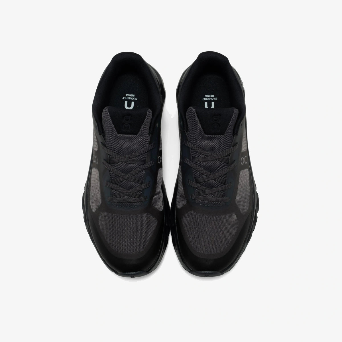 on black walking shoe - Side product view